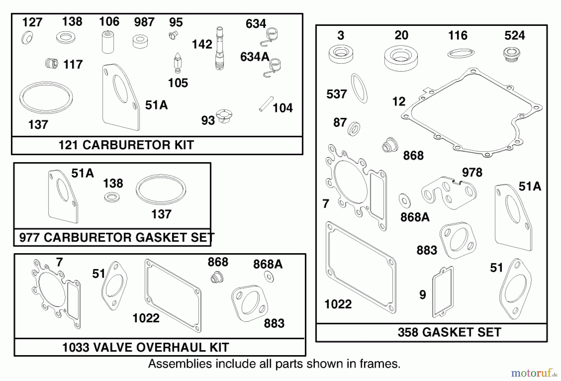  Toro Neu Mowers, Lawn & Garden Tractor Seite 1 71215 (14-38HXL) - Toro 14-38HXL Lawn Tractor, 1997 (7900001-7999999) ENGINE BRIGGS & STRATTON MODEL 28N707-0631-A1 #9