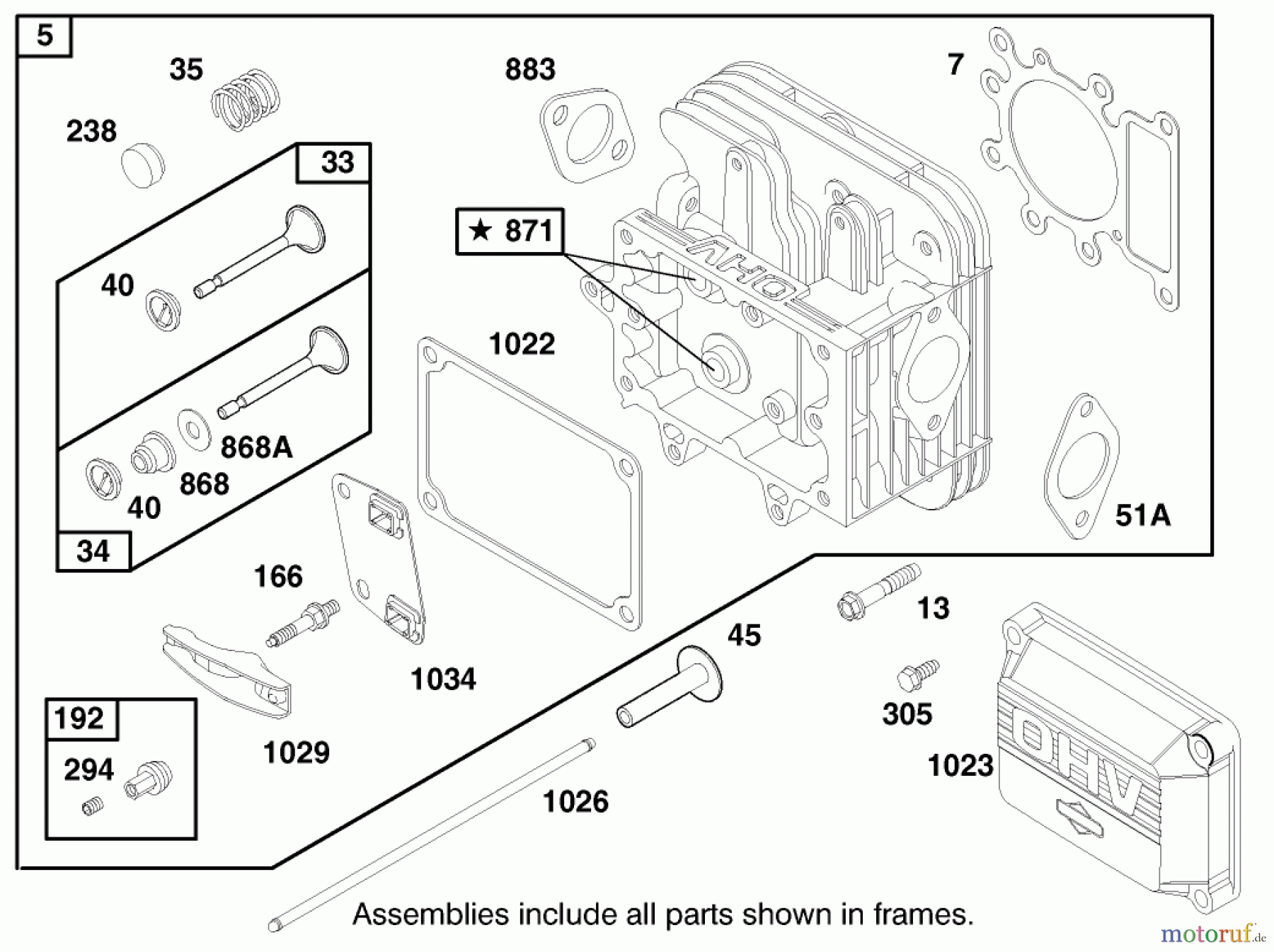 Toro Neu Mowers, Lawn & Garden Tractor Seite 1 71215 (14-38HXL) - Toro 14-38HXL Lawn Tractor, 1998 (8900001-8999999) ENGINE BRIGGS & STRATTON MODEL 28N707-1131-E1 #2