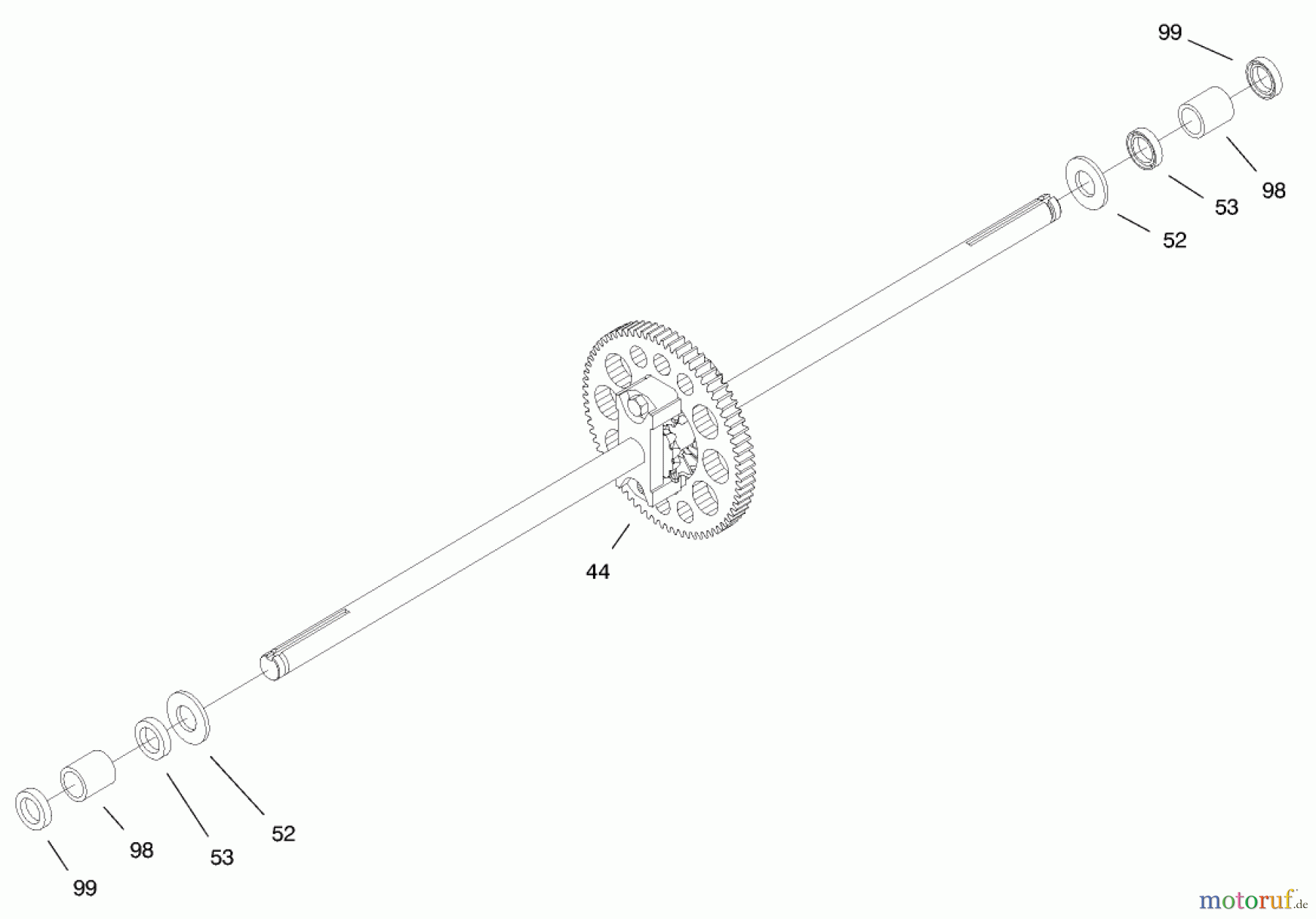 Toro Neu Mowers, Lawn & Garden Tractor Seite 1 71215 (14-38HXL) - Toro 14-38HXL Lawn Tractor, 1998 (8900001-8999999) HYDRO TRANSAXLE ASSEMBLY #2