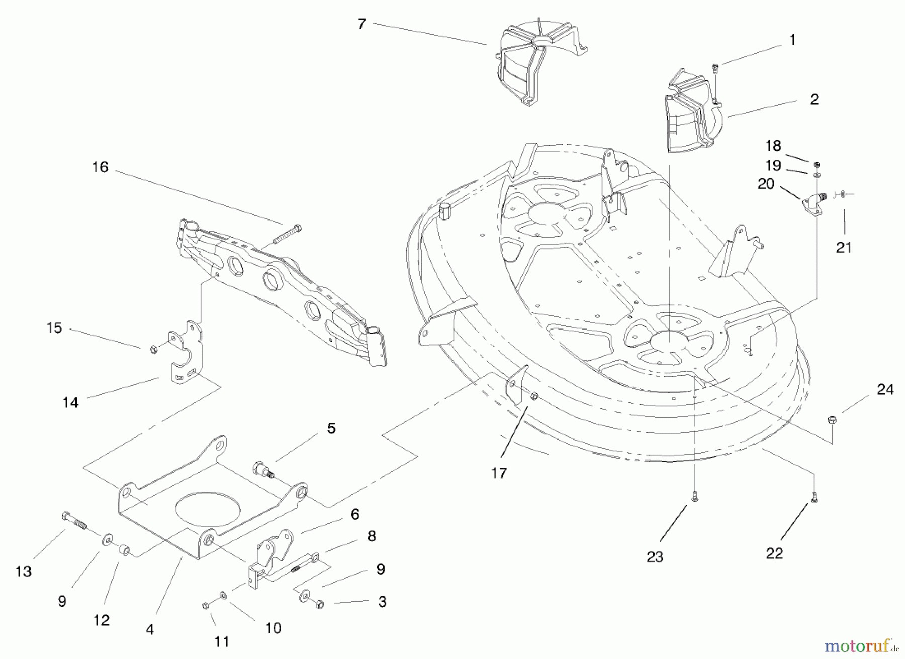 Toro Neu Mowers, Lawn & Garden Tractor Seite 1 71215 (14-38HXL) - Toro 14-38HXL Lawn Tractor, 1998 (8900001-8999999) SUSPENSION ASSEMBLY (38