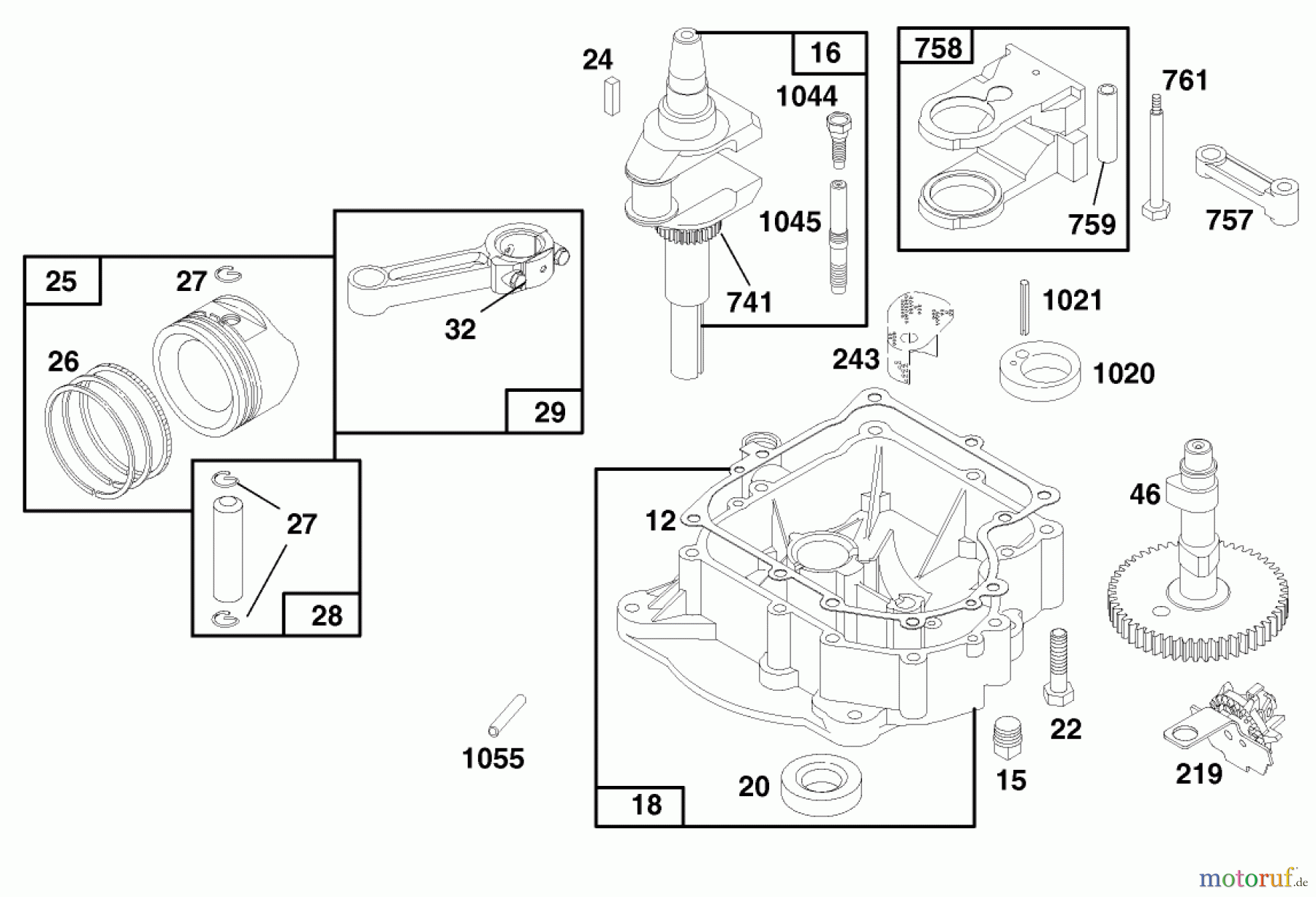 Toro Neu Mowers, Lawn & Garden Tractor Seite 1 71219 (14-38HXL) - Toro 14-38HXL Lawn Tractor, 1997 (7900001-7999999) ENGINE BRIGGS & STRATTON MODEL 28N777-0174-01 #3