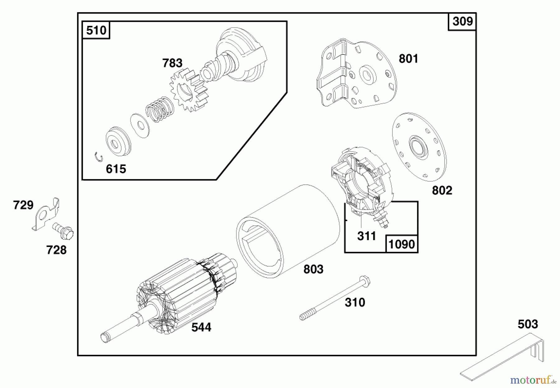 Toro Neu Mowers, Lawn & Garden Tractor Seite 1 71219 (14-38HXL) - Toro 14-38HXL Lawn Tractor, 1997 (7900001-7999999) ENGINE BRIGGS & STRATTON MODEL 28N777-0174-01 #9