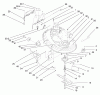 Toro 71219 (14-38HXL) - 14-38HXL Lawn Tractor, 1998 (8900001-8999999) Ersatzteile DECK ASSEMBLY (38" CUTTING UNIT)