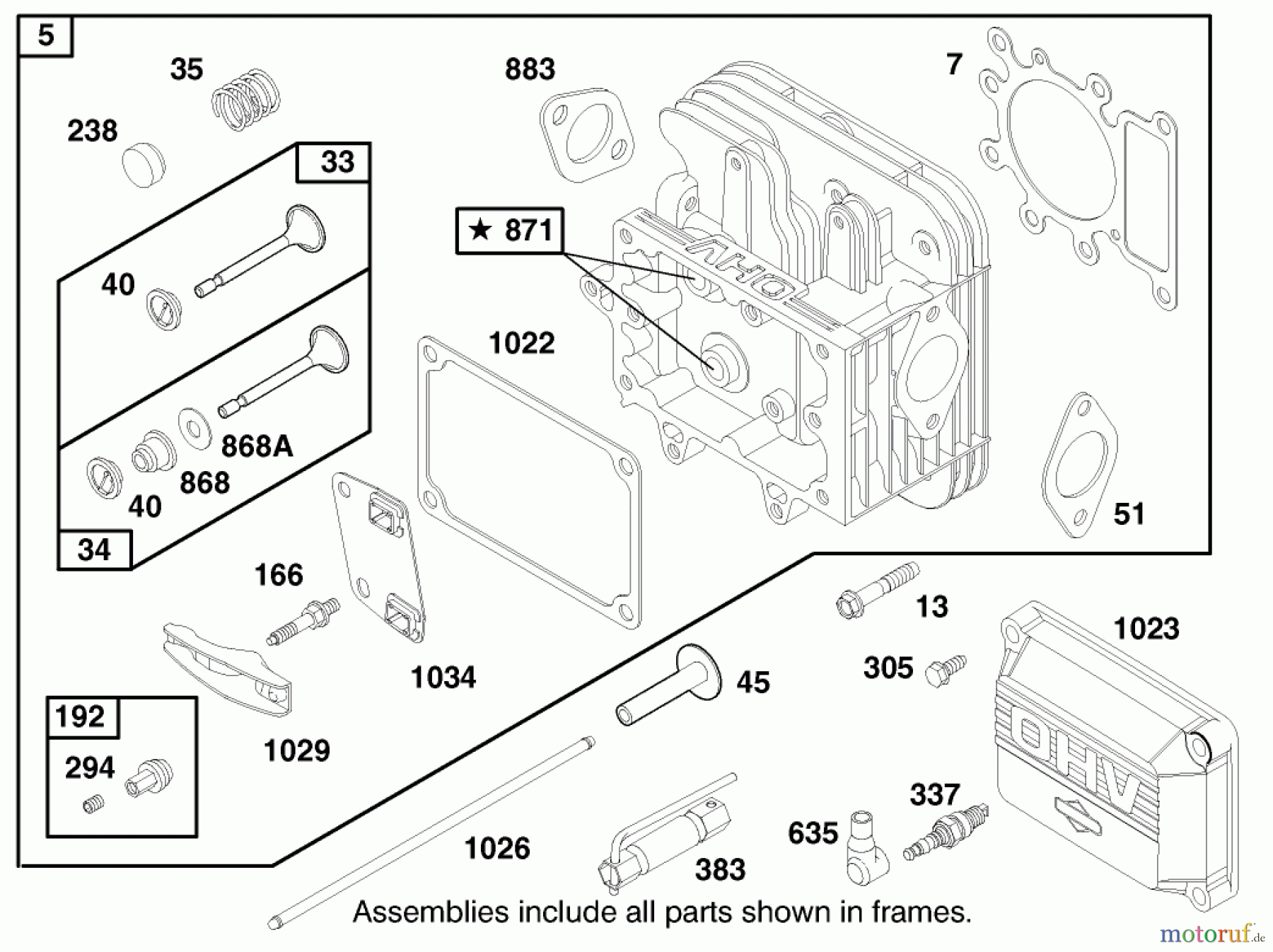 Toro Neu Mowers, Lawn & Garden Tractor Seite 1 71219 (14-38HXL) - Toro 14-38HXL Lawn Tractor, 1998 (8900001-8999999) ENGINE BRIGGS & STRATTON MODEL 28N777-1174-E1 #2