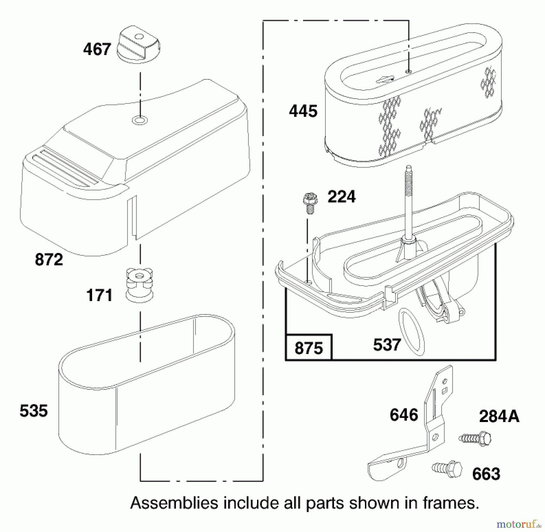 Toro Neu Mowers, Lawn & Garden Tractor Seite 1 71219 (14-38HXL) - Toro 14-38HXL Lawn Tractor, 1998 (8900001-8999999) ENGINE BRIGGS & STRATTON MODEL 28N777-1174-E1 #5