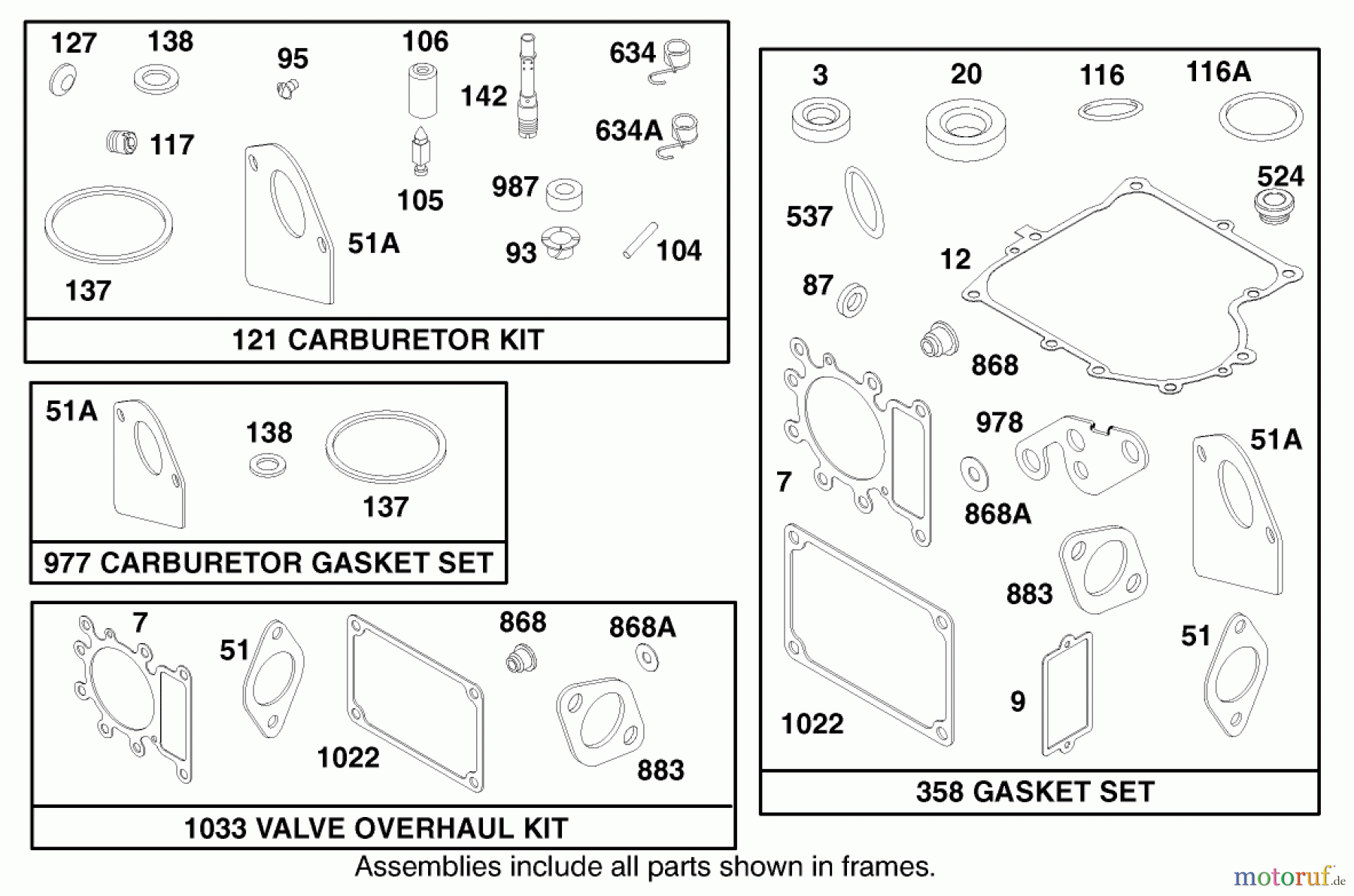 Toro Neu Mowers, Lawn & Garden Tractor Seite 1 71219 (14-38HXL) - Toro 14-38HXL Lawn Tractor, 1998 (8900001-8999999) ENGINE BRIGGS & STRATTON MODEL 28N777-1174-E1 #9