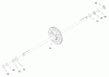 Toro 71219 (14-38HXL) - 14-38HXL Lawn Tractor, 1998 (8900001-8999999) Ersatzteile HYDRO TRANSAXLE ASSEMBLY #2
