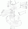 Toro 71221 (15-38HXL) - 15-38HXL Lawn Tractor, 1999 (9900001-9999999) Ersatzteile 38" DECK BLADE & BRAKE ASSEMBLY