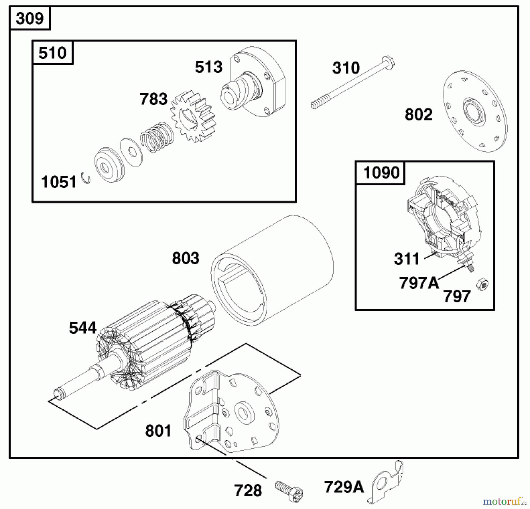 Toro Neu Mowers, Lawn & Garden Tractor Seite 1 71221 (15-38HXL) - Toro 15-38HXL Lawn Tractor, 1999 (9900001-9999999) ENGINE BRIGGS & STRATTON MODEL 28Q777-0690-E1 #7