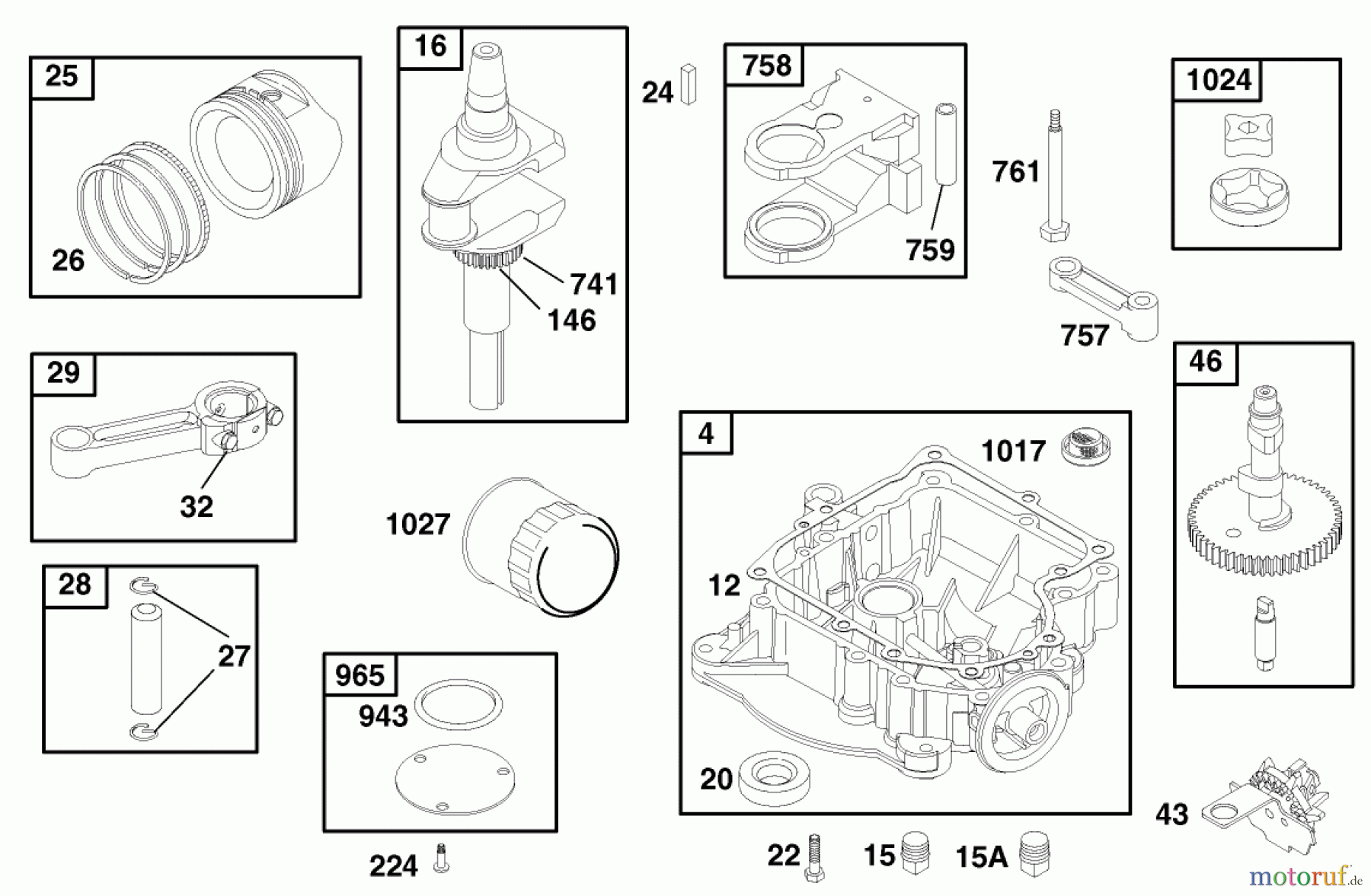 Toro Neu Mowers, Lawn & Garden Tractor Seite 1 71223 (16-38XL) - Toro 16-38XL Lawn Tractor, 2000 (200000001-200999999) ENGINE BRIGGS & STRATTON MODEL 28Q777-0690-E1 #3