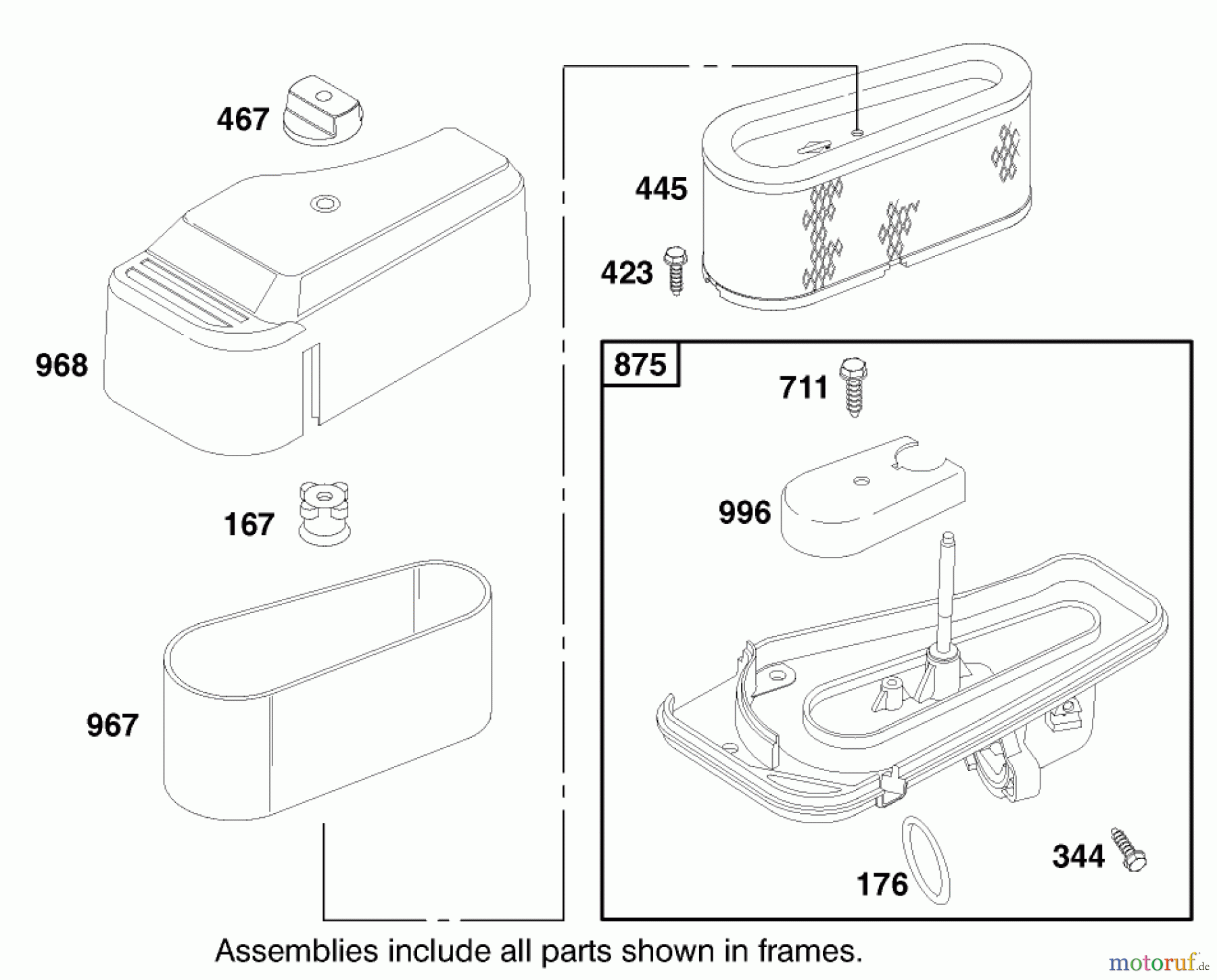  Toro Neu Mowers, Lawn & Garden Tractor Seite 1 71223 (16-38XL) - Toro 16-38XL Lawn Tractor, 2000 (200000001-200999999) ENGINE BRIGGS & STRATTON MODEL 28Q777-0690-E1 #5
