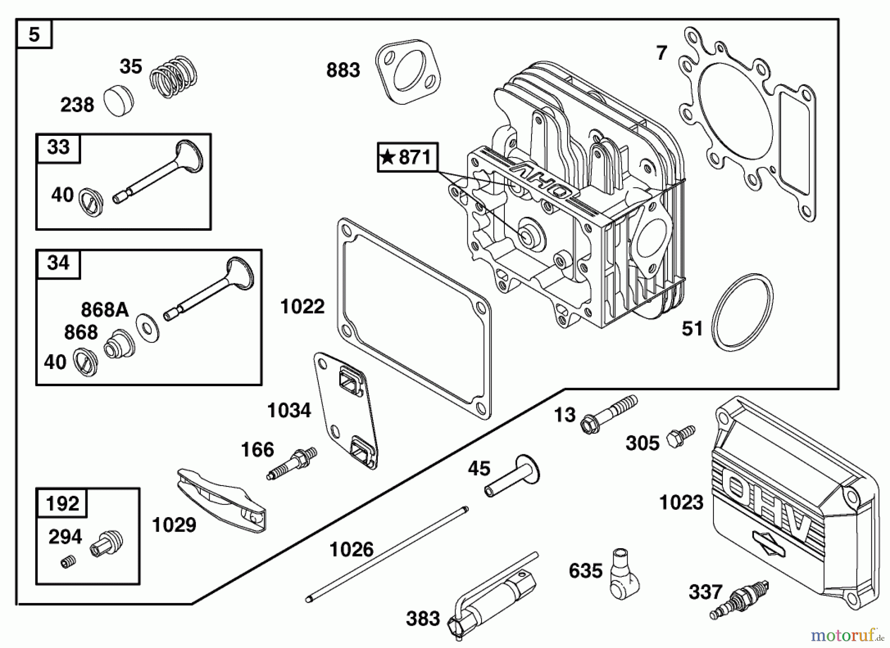 Toro Neu Mowers, Lawn & Garden Tractor Seite 1 71223 (16-38XL) - Toro 16-38XL Lawn Tractor, 2001 (210000001-210999999) ENGINE BRIGGS & STRATTON MODEL 28Q777-0690-E1 #2