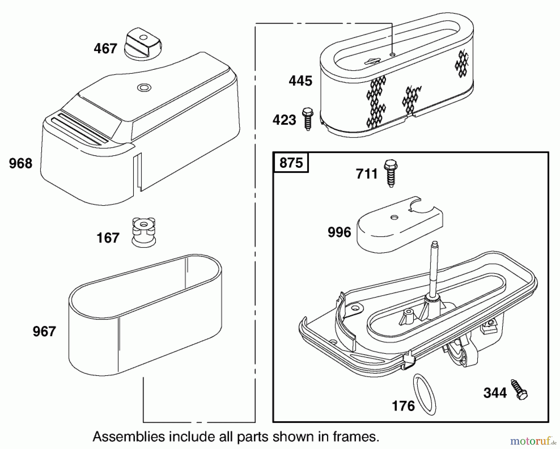  Toro Neu Mowers, Lawn & Garden Tractor Seite 1 71223 (16-38XL) - Toro 16-38XL Lawn Tractor, 2001 (210000001-210999999) ENGINE BRIGGS & STRATTON MODEL 28Q777-0690-E1 #5