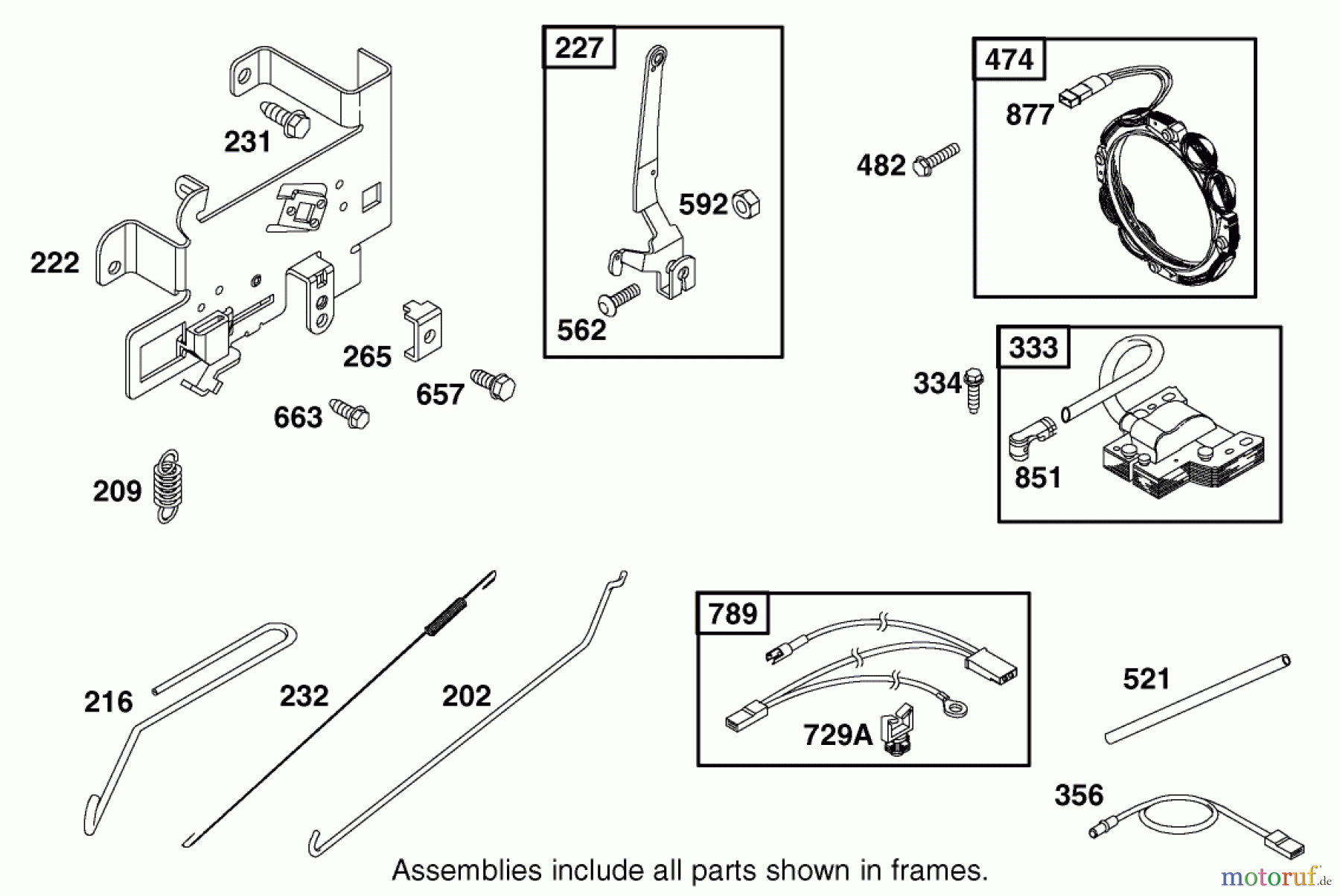  Toro Neu Mowers, Lawn & Garden Tractor Seite 1 71223 (16-38XL) - Toro 16-38XL Lawn Tractor, 2001 (210000001-210999999) ENGINE BRIGGS & STRATTON MODEL 28Q777-0690-E1 #6