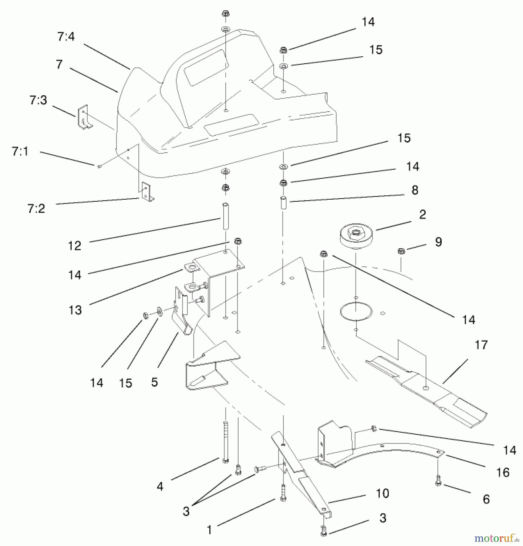 Toro Neu Accessories, Mower 79104 - Toro 44