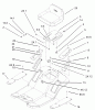 Toro 71223 (16-38XL) - 16-38XL Lawn Tractor, 2003 (230000001-230999999) Ersatzteile REAR BODY AND SEAT ASSEMBLY