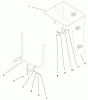 Toro 79104 - 44" Vacuum Bagger, XL Series Lawn Tractors, 2000 (200000001-200999999) Ersatzteile BAG AND FRAME ASSEMBLY