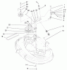 Toro 71225 (16-38HXL) - 16-38HXL Lawn Tractor, 2000 (200000001-200999999) Ersatzteile 38" DECK BLADE DRIVE & BRAKING COMPONENTS