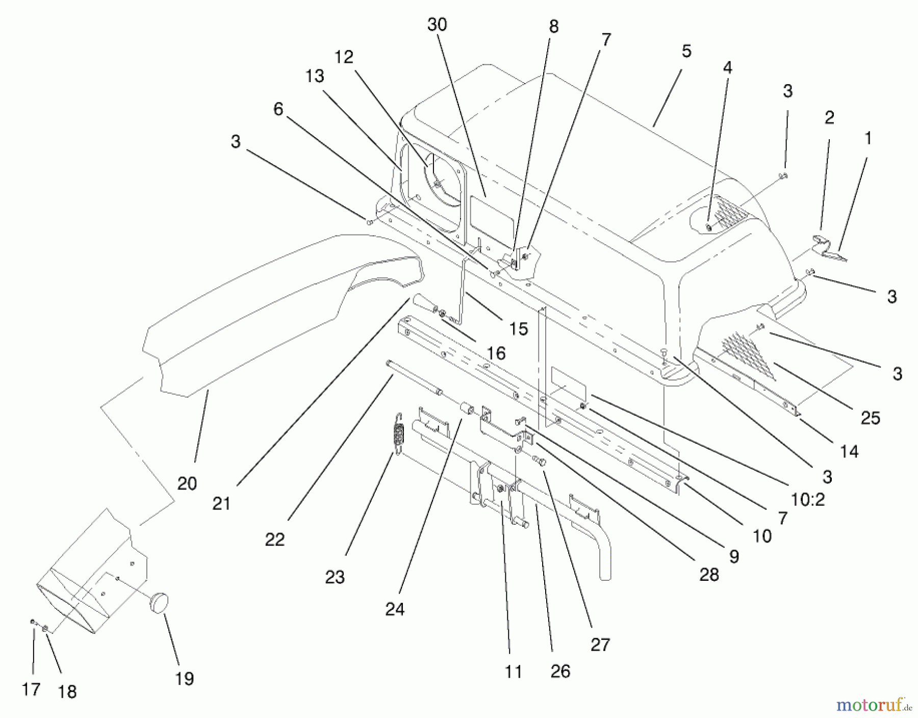 Toro Neu Accessories, Mower 79104 - Toro 44