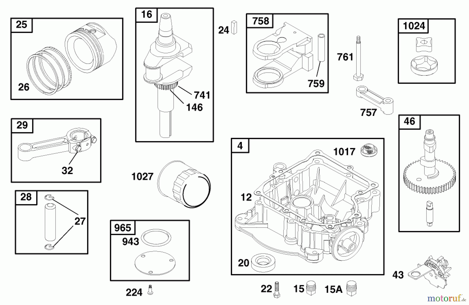 Toro Neu Mowers, Lawn & Garden Tractor Seite 1 71225 (16-38HXL) - Toro 16-38HXL Lawn Tractor, 2000 (200000001-200999999) ENGINE BRIGGS & STRATTON MODEL 28Q777-0690-E1 #3