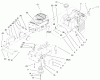 Toro 71225 (16-38HXL) - 16-38HXL Lawn Tractor, 2000 (200000001-200999999) Ersatzteile ENGINE SYSTEMS COMPONENTS ASSEMBLY
