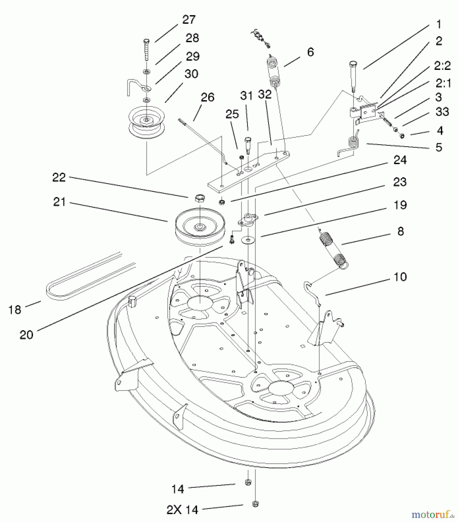 Toro Neu Mowers, Lawn & Garden Tractor Seite 1 71227 (16-38HXL) - Toro 16-38HXL Lawn Tractor, 2001 (210000001-210999999) 38