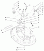 Toro 71227 (16-38HXL) - 16-38HXL Lawn Tractor, 2001 (210000001-210999999) Ersatzteile 38" DECK BLADE DRIVE & BRAKING ASSEMBLY