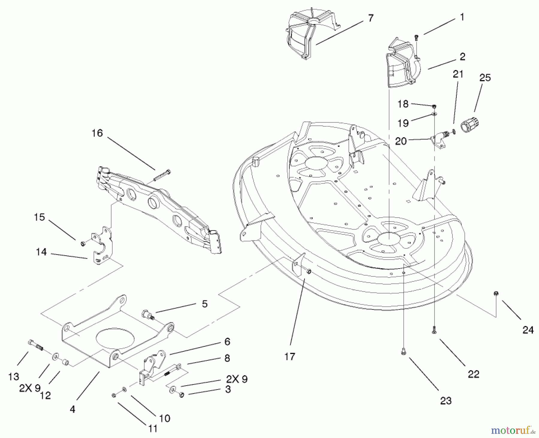 Toro Neu Mowers, Lawn & Garden Tractor Seite 1 71227 (16-38HXL) - Toro 16-38HXL Lawn Tractor, 2001 (210000001-210999999) 38