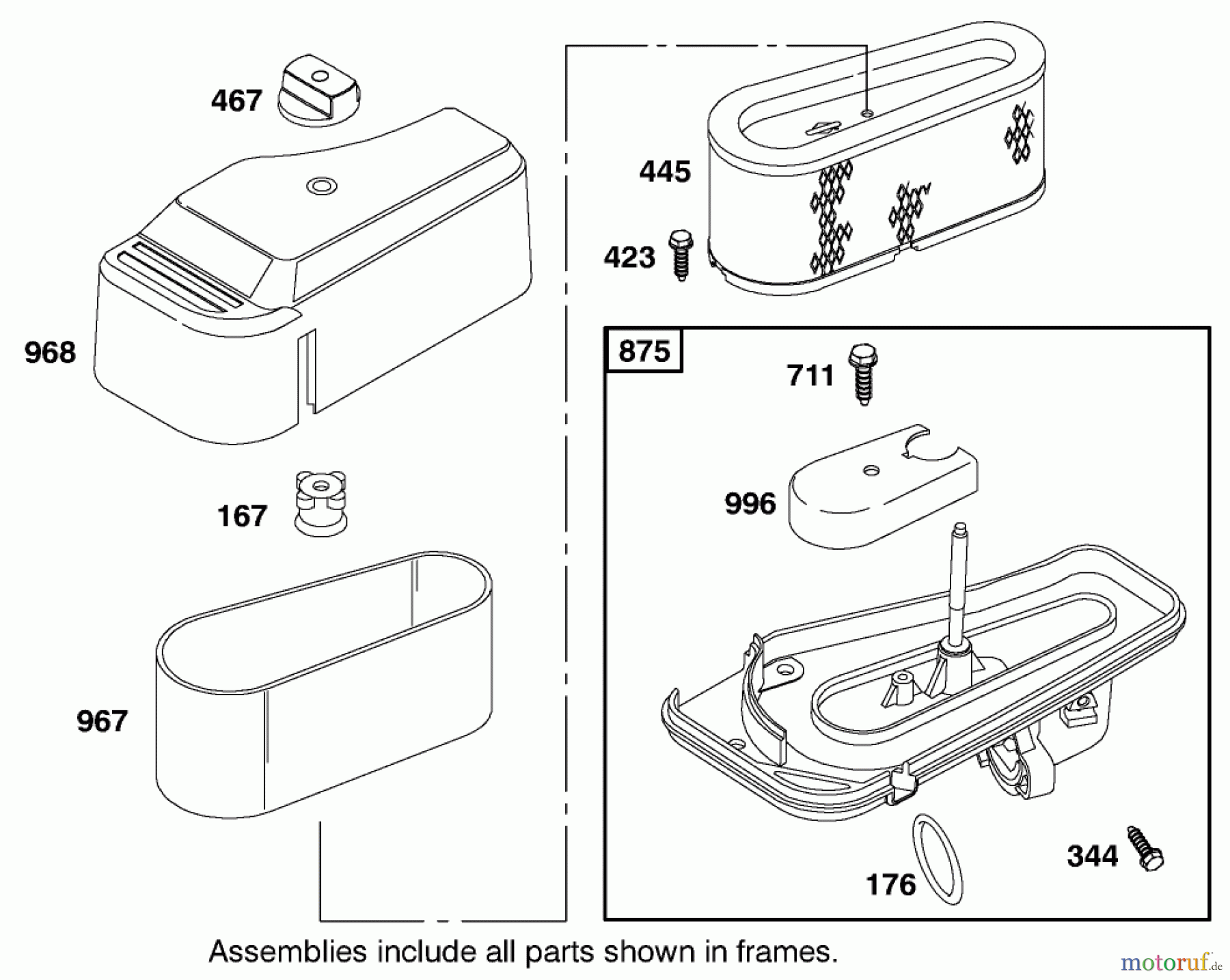 Toro Neu Mowers, Lawn & Garden Tractor Seite 1 71227 (16-38HXL) - Toro 16-38HXL Lawn Tractor, 2001 (210000001-210999999) ENGINE BRIGGS & STRATTON MODEL 28Q777-0690-E1 #5