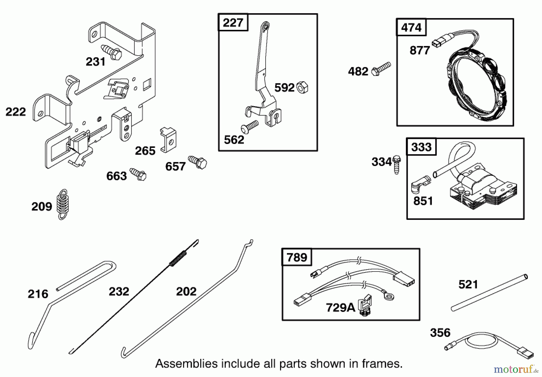Toro Neu Mowers, Lawn & Garden Tractor Seite 1 71227 (16-38HXL) - Toro 16-38HXL Lawn Tractor, 2001 (210000001-210999999) ENGINE BRIGGS & STRATTON MODEL 28Q777-0690-E1 #6