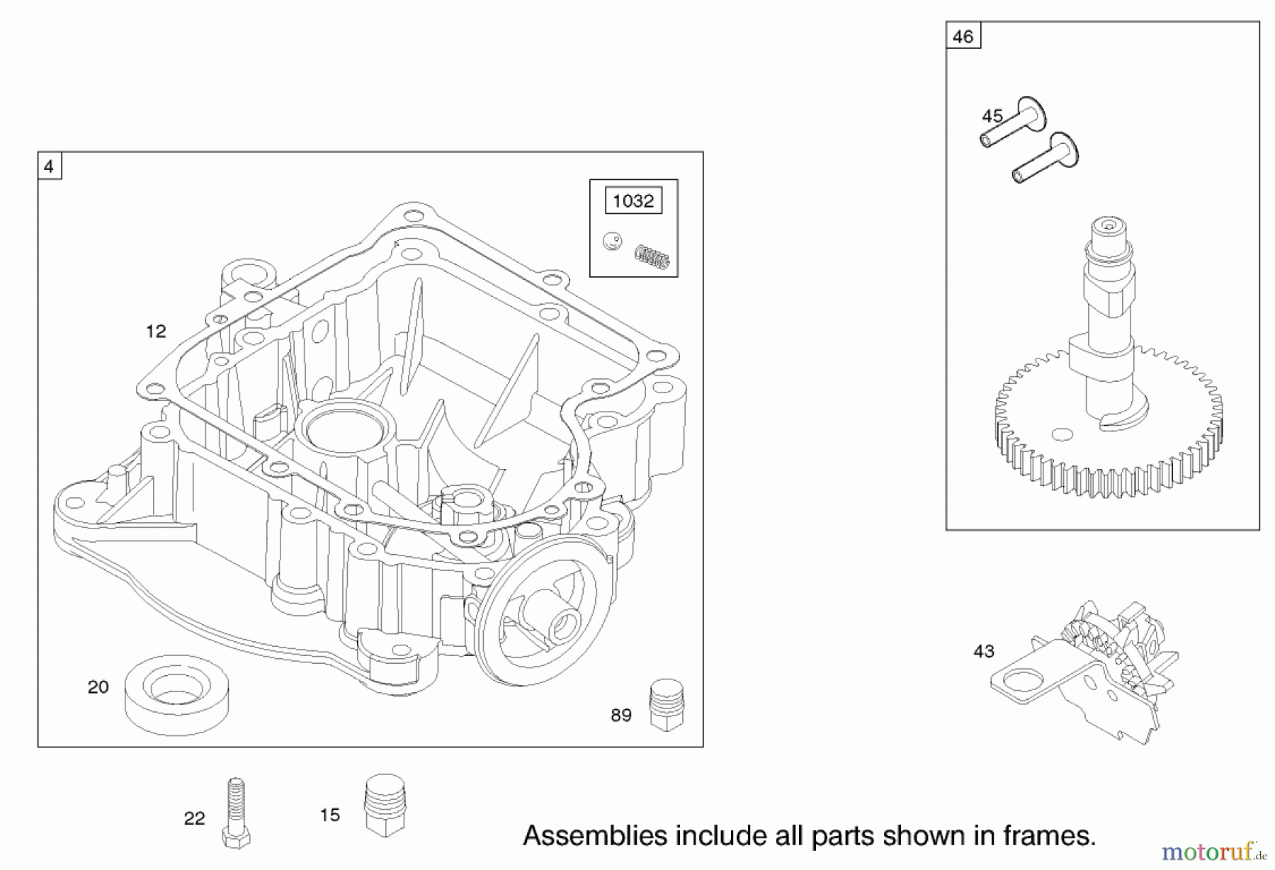 Toro Neu Mowers, Lawn & Garden Tractor Seite 1 71227 (16-38HXL) - Toro 16-38HXL Lawn Tractor, 2003 (230000001-230999999) CRANKCASE ASSEMBLY BRIGGS AND STRATTON MODEL 286H77-0121-E1