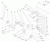Toro 71227 (16-38HXL) - 16-38HXL Lawn Tractor, 2003 (230000001-230999999) Ersatzteile STEERING ASSEMBLY