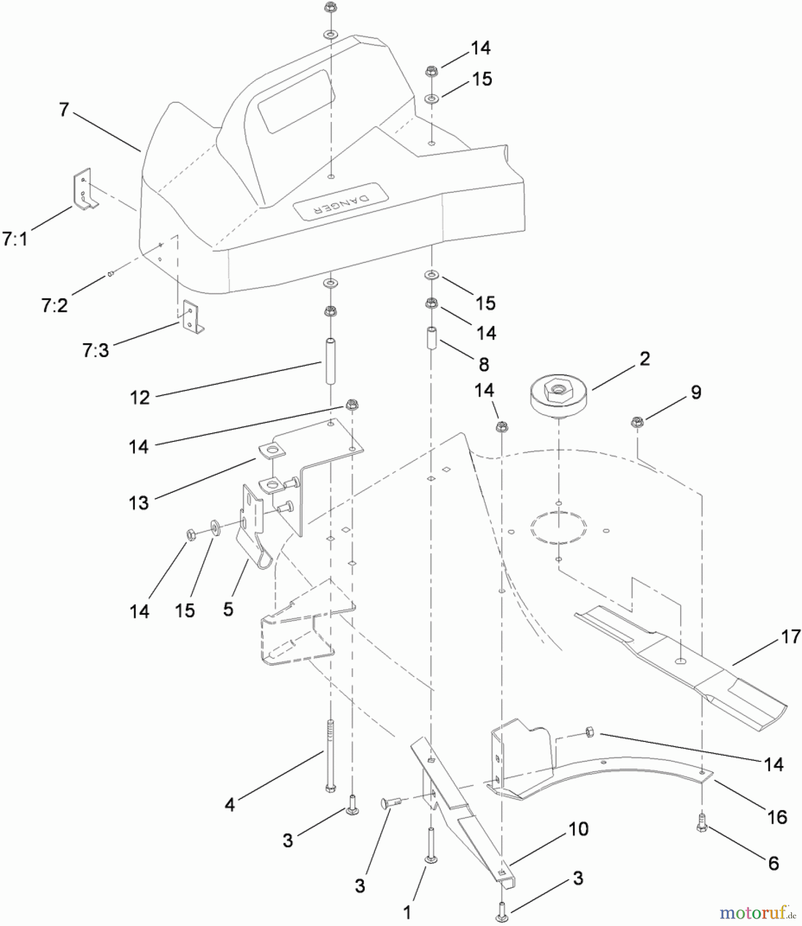 Toro Neu Accessories, Mower 79104 - Toro 44