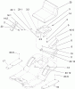 Toro 71227 (16-38HXL) - 16-38HXL Lawn Tractor, 2004 (240000001-240999999) Ersatzteile REAR BODY AND SEAT ASSEMBLY