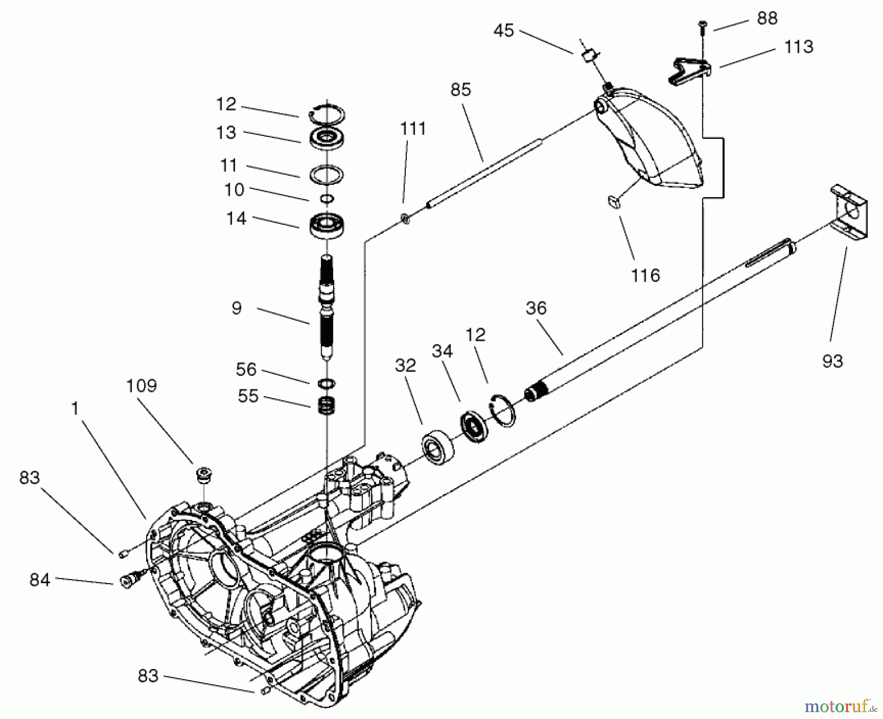 Toro Neu Mowers, Lawn & Garden Tractor Seite 1 71233 (17-44HXL) - Toro 17-44HXL Indy Special Edition Lawn Tractor, 2001 (210000001-210999999) AXLE ASSEMBLY