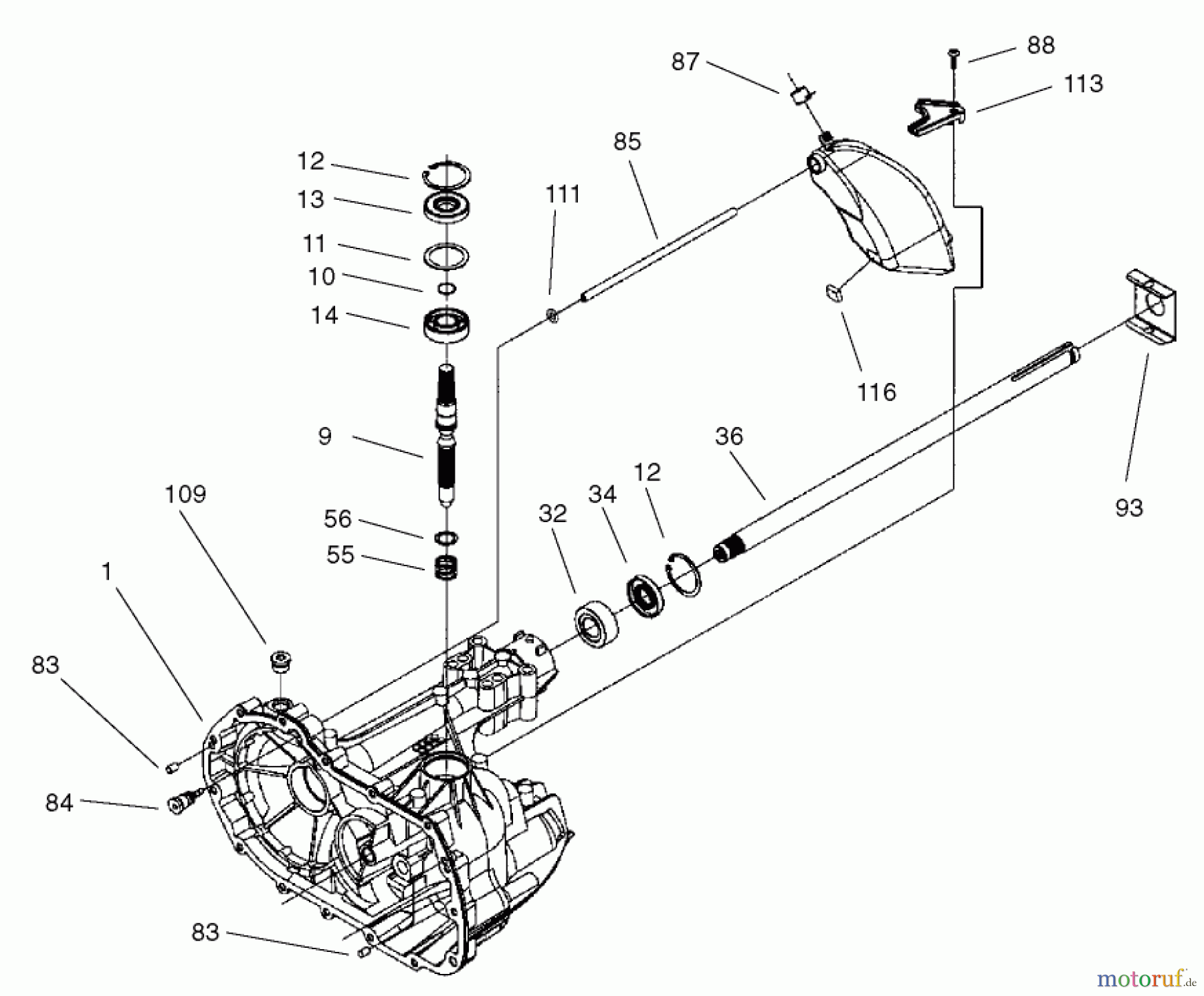 Toro Neu Mowers, Lawn & Garden Tractor Seite 1 71233 (17-44HXL) - Toro 17-44HXL Indy Special Edition Lawn Tractor, 2002 (220000001-220999999) AXLE ASSEMBLY