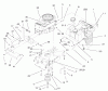 Toro 71233 (17-44HXL) - 17-44HXL Indy Special Edition Lawn Tractor, 2002 (220000001-220999999) Ersatzteile ENGINE SYSTEM ASSEMBLY