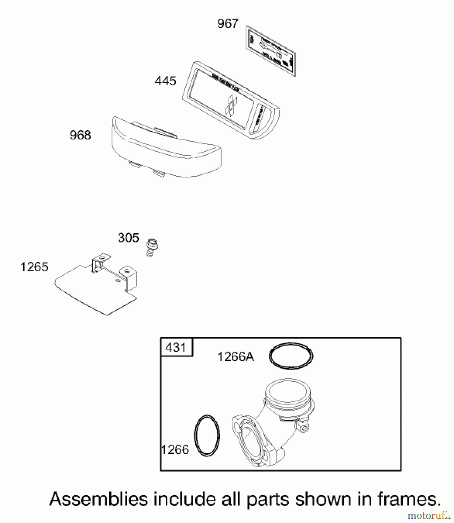 Toro Neu Mowers, Lawn & Garden Tractor Seite 1 71233 (17-44HXL) - Toro 17-44HXL Indy Special Edition Lawn Tractor, 2003 (230000001-230999999) AIR CLEANER ASSEMBLY BRIGGS AND STRATTON MODEL 31F777-0123-E1