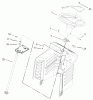Toro 71233 (17-44HXL) - 17-44HXL Indy Special Edition Lawn Tractor, 2003 (230000001-230999999) Ersatzteile FIXED STEERING ASSEMBLY
