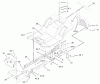 Toro 71233 (17-44HXL) - 17-44HXL Indy Special Edition Lawn Tractor, 2003 (230000001-230999999) Ersatzteile FRAME AND BODY ASSEMBLY