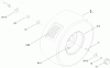 Toro 71252 (XL 380H) - XL 380H Lawn Tractor, 2010 (310000001-310002000) Ersatzteile REAR WHEEL AND TIRE ASSEMBLY