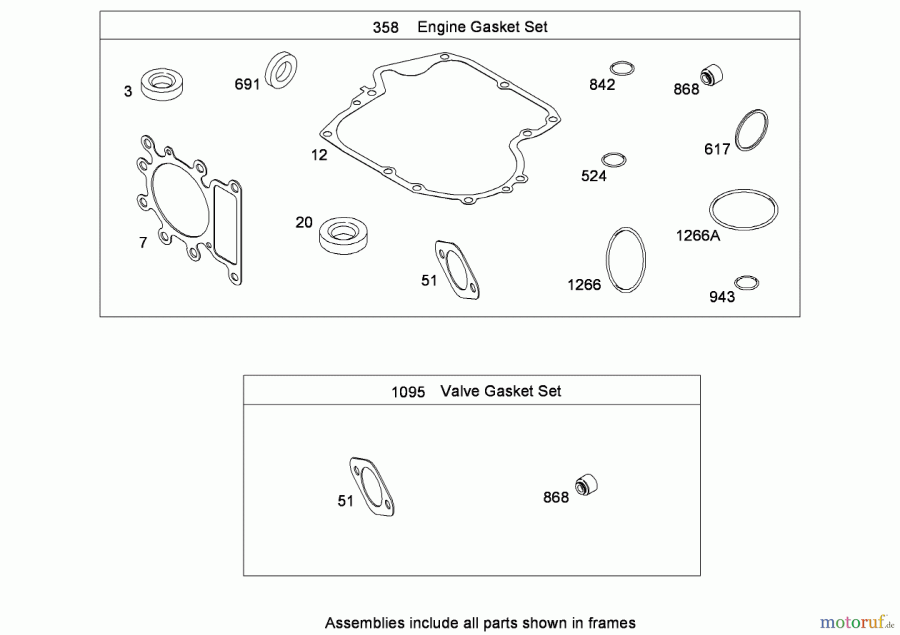 Toro Neu Mowers, Lawn & Garden Tractor Seite 1 71253 (XL 440H) - Toro XL 440H Lawn Tractor, 2008 (280000001-280999999) GASKET SET BRIGGS AND STRATTON MODEL 31P777-0133-E1