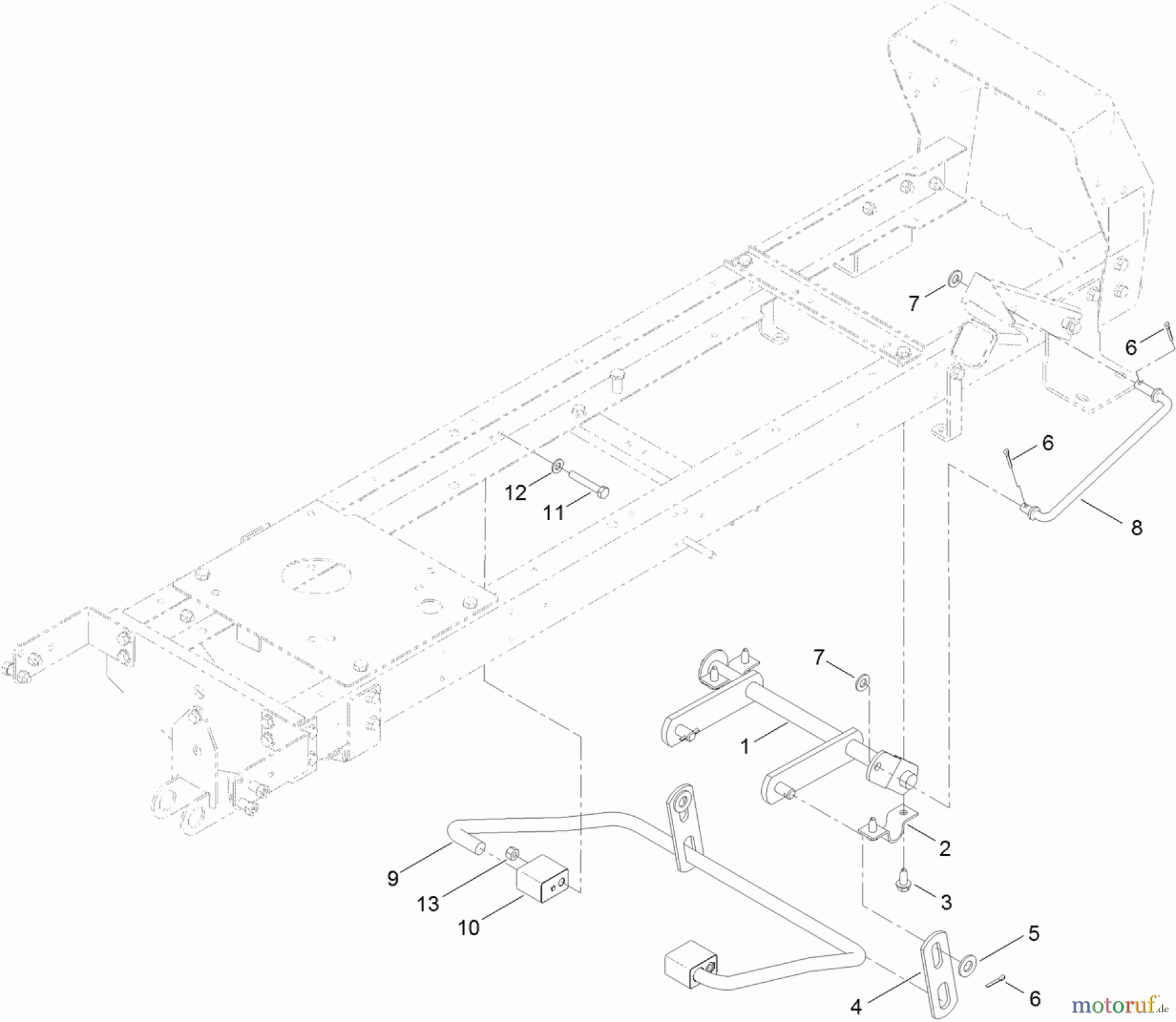 Toro Neu Mowers, Lawn & Garden Tractor Seite 1 71254 (XLS 380) - Toro XLS 380 Lawn Tractor, 2011 (311000001-311999999) DECK LIFT ASSEMBLY