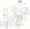 Toro 71254 (XLS 380) - XLS 380 Lawn Tractor, 2012 (SN 312000001-312999999) Ersatzteile CARBURETOR, STARTER AND FAN SHROUD ASSEMBLY
