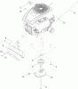 Toro 71254 (XLS 380) - XLS 380 Lawn Tractor, 2012 (SN 312000001-312999999) Ersatzteile ENGINE, MUFFLER AND CLUTCH ASSEMBLY