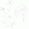 Toro 71254 (XLS 380) - XLS 380 Lawn Tractor, 2012 (SN 312000001-312999999) Ersatzteile GAS TANK AND THROTTLE CONTROL ASSEMBLY