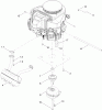 Toro 71255 (XLS 420T) - XLS 420T Lawn Tractor, 2011 (311000001-311999999) Ersatzteile ENGINE, MUFFLER AND CLUTCH ASSEMBLY