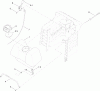 Toro 71255 (XLS 420T) - XLS 420T Lawn Tractor, 2011 (311000001-311999999) Ersatzteile GAS TANK AND THROTTLE CONTROL ASSEMBLY