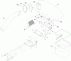 Toro 79118 - Twin Soft Bagger, XLS Lawn Tractor, 2013 (SN 313000001-313999999) Ersatzteile BAGGER AND MOUNTING ASSEMBLY
