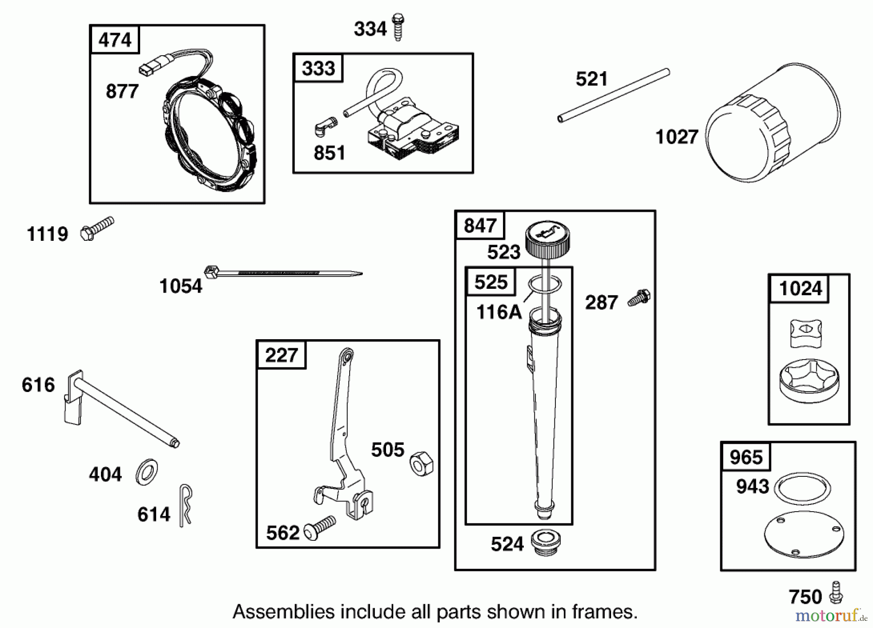 Toro Neu Mowers, Lawn & Garden Tractor Seite 1 71282 (17-44HXLE) - Toro 17-44HXLE Lawn Tractor, 2001 (210000001-210999999) ENGINE BRIGGS & STRATTON MODEL 312777-0128-E1 #6